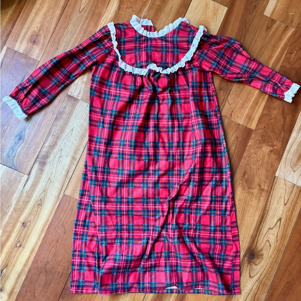 VINTAGE LL BEAN Plaid Nightgown